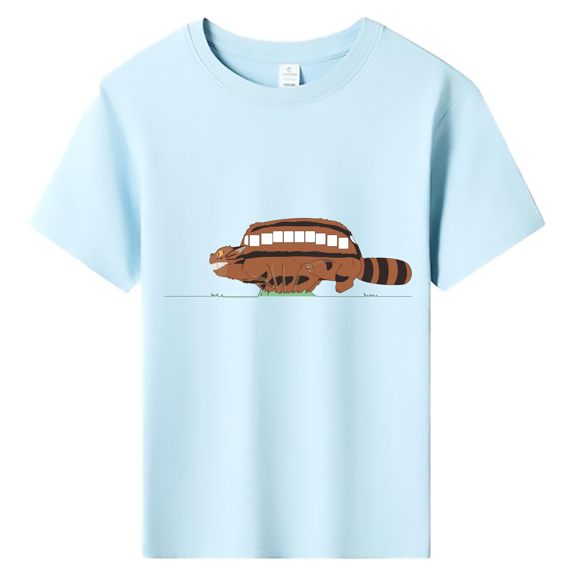 （画像用） となりのトトロ 草壁メイ 草壁サツキ My Neighbor Totoro Satsuki Kusakabe Mei Kusakabe 綿100％キッズTシャツ（フロントプリント）